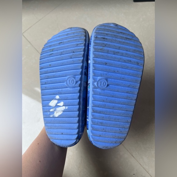 Cat & Jack Blue Shoes with Shark Design (Size 10) - Picture 5 of 7